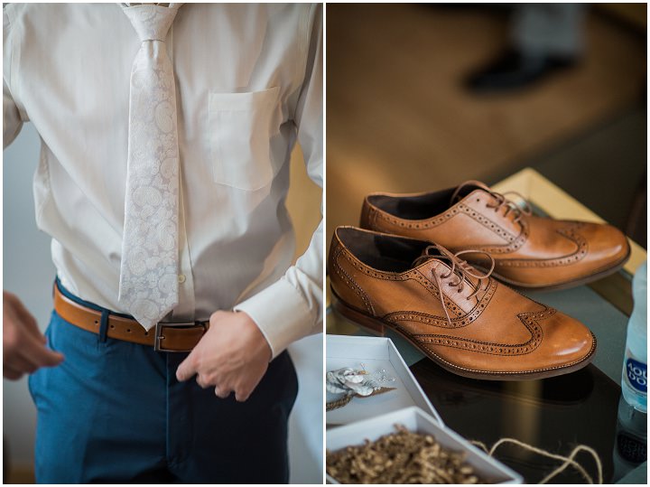 Outdoor Swedish Wedding groom getting ready in Göteborg By Loke Roos Photography