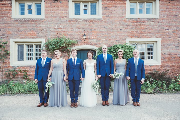 Bridal party at Doddington Hall Lincolnshire Wedding By Phillipa James Photography