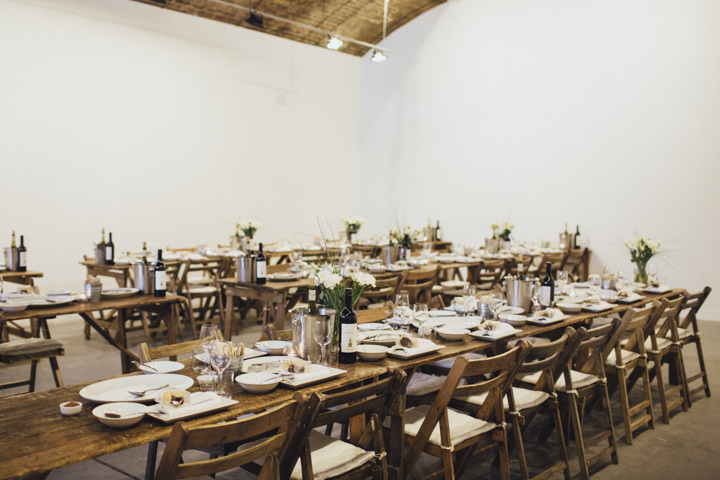 London reception setting Wedding at The Hoxton Arches By Tracey Hosey Photography