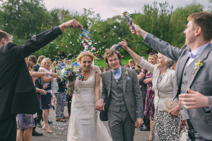 Homespun Ashes Barns confetti Wedding By YU Photography