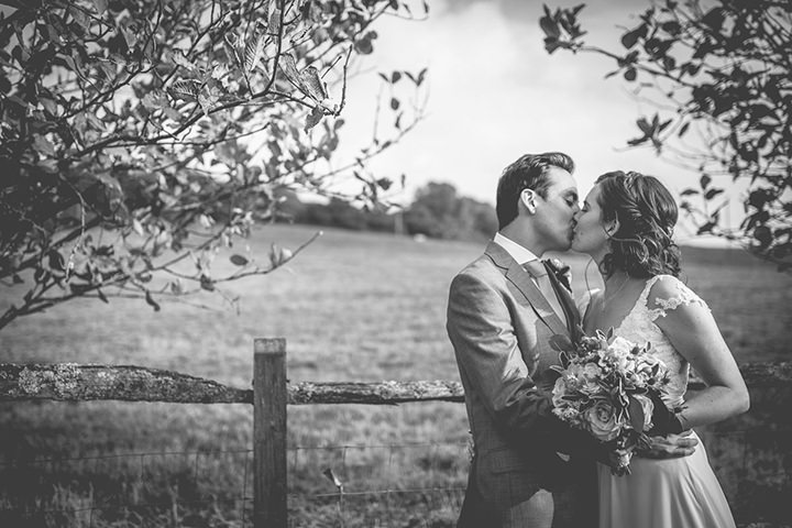 Upwaltham Barns Wedding couple in West Sussex By Story and Colour