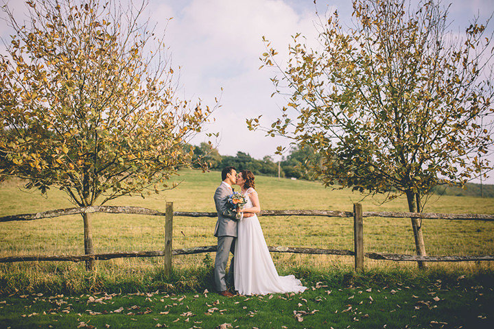 Upwaltham Barns Wedding couple in West Sussex By Story and Colour