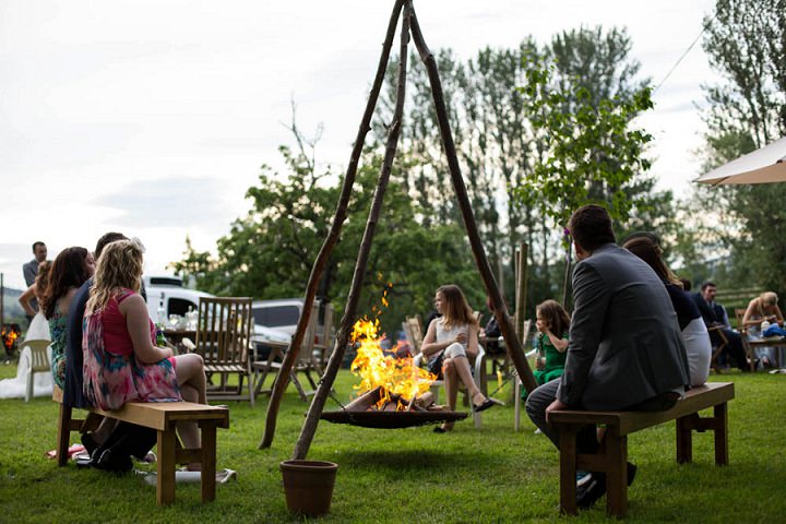 Laid Back Shropshire Wedding fire By Nicola Gough Photography