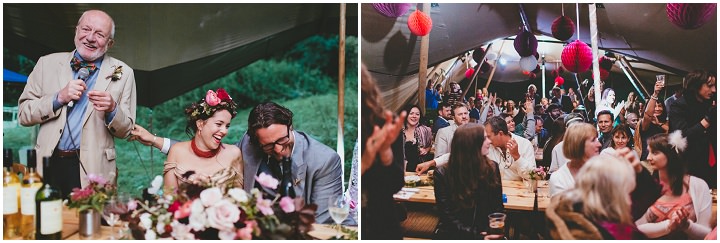 Bohemain Dorset Festival speeches Wedding By Paul Underhill Photography