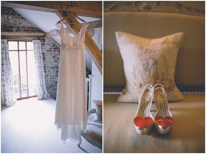 Upwaltham Barns Wedding with Westwood shoes in West Sussex By Story and Colour