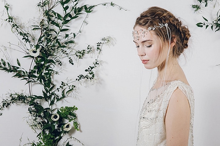 Yvette / Floral Bridal Diadem