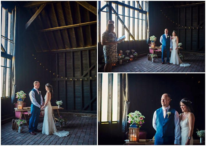 Homespun Barn Wedding readings at Elmley Nature Reserve in Kent By Photography By Vicki