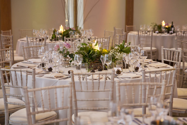 Rustic Winter Wedding reception setting By Mark Tattersall