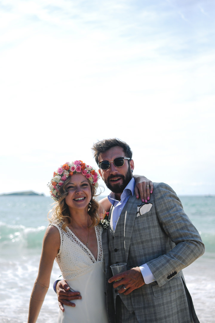 Sundrenched Wedding at The Lusty Glaze in Newquay By James Evans Photography