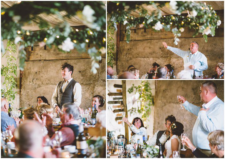 Welsh Farm Wedding speeches By Mike Plunkett Photography