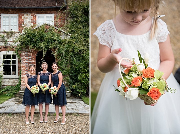 Manor Barn bridesmaids in Petersfield Wedding By Fiona Kelly Photography