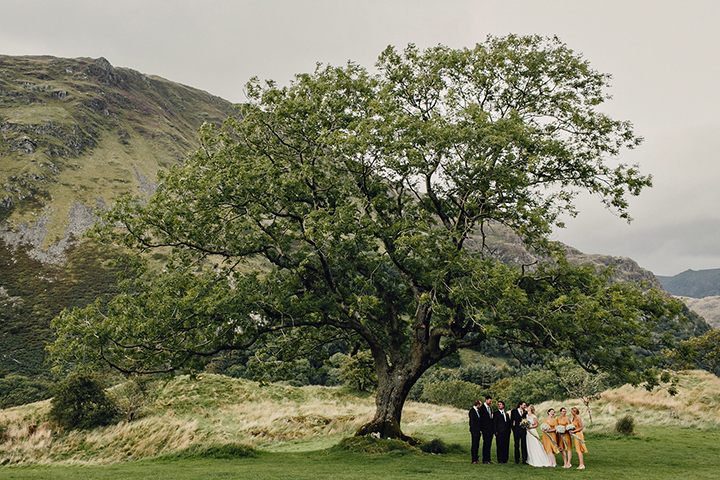 Barn Wedding bridal party in North Wales By Taylor Roades Photography