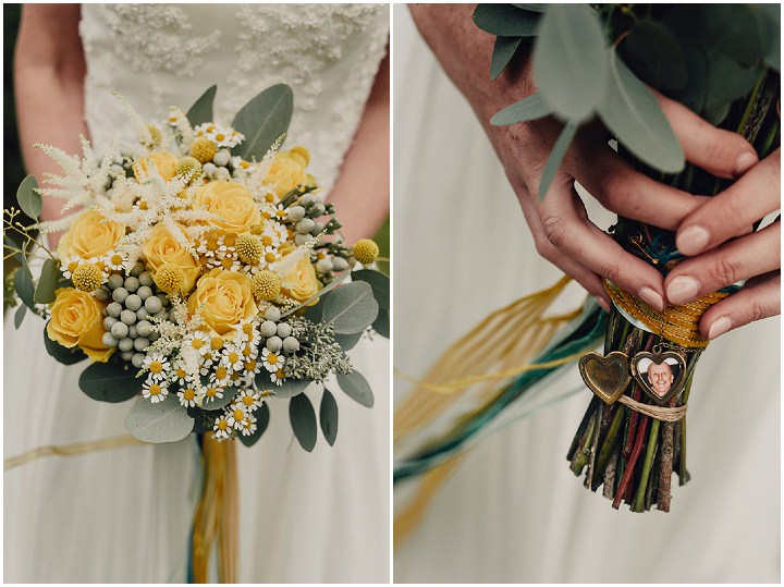 Barn Wedding bouquet in North Wales By Taylor Roades Photography