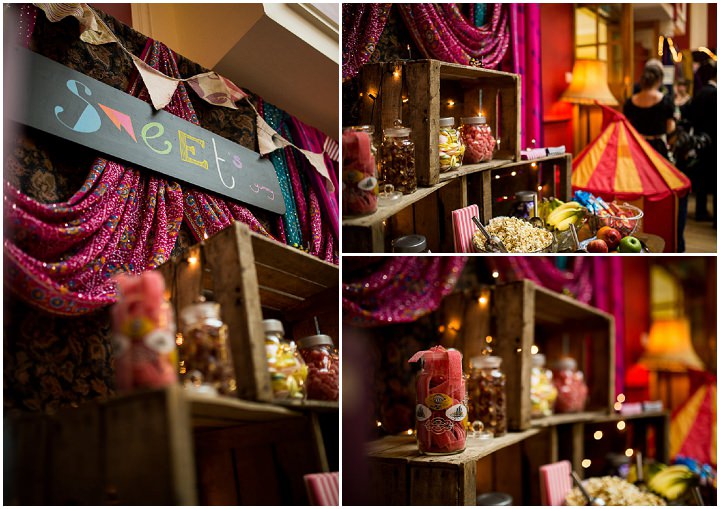 Fete Themed Wedding sweet table in Bakewell By Ayesha Photography