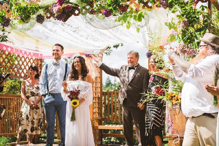 Bohemain Backyard Wedding ceremony By K Good Photo