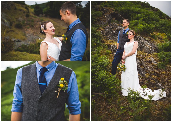 Rory and Angharad's Handmade Bright Blue and Yellow Wedding by Photography 34