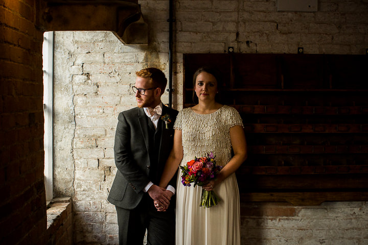 Kate and Robert's Eclectic, Industrial Wedding Full of Bold Patterns and Glitter by Matt Parry
