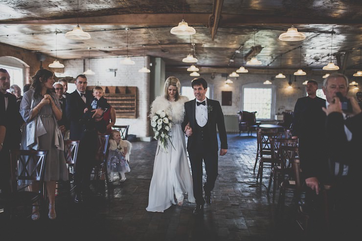 Leah and Ian's Vintage Style Wedding with Cocktails and Vintage Cars by Greg Jackson Photography