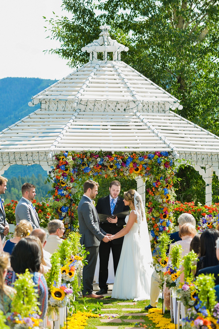 Ashley and Nathan's Sunflowers and Butterfly’s Garden Wedding in Colorado by Elevate Photography