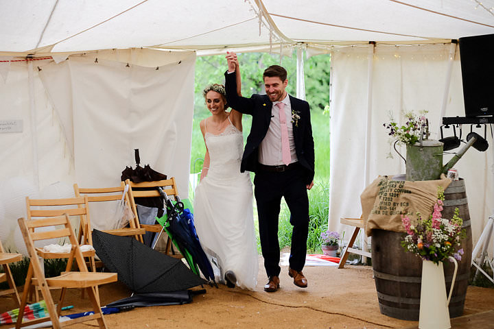 Ruth and Neville's Realxed Homemade Marquee Wedding in Somerset by Warren and Carmen