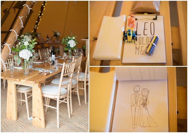 Laura and Richard's Pretty White Nottingham Tipi Wedding by Captured by Katrina