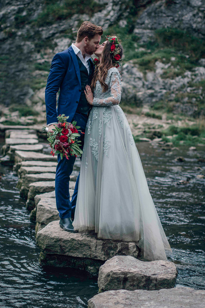 trouwfoto's aan het water