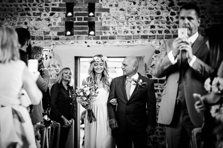 Lauren and Adam's Stylish Boho Inspired West Sussex Barn Wedding by Matt Parry