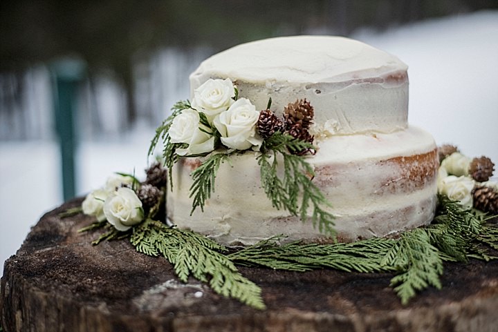 Rustic Pine Lodge Winter Elopement Inspiration from Cindy Lottes Photography