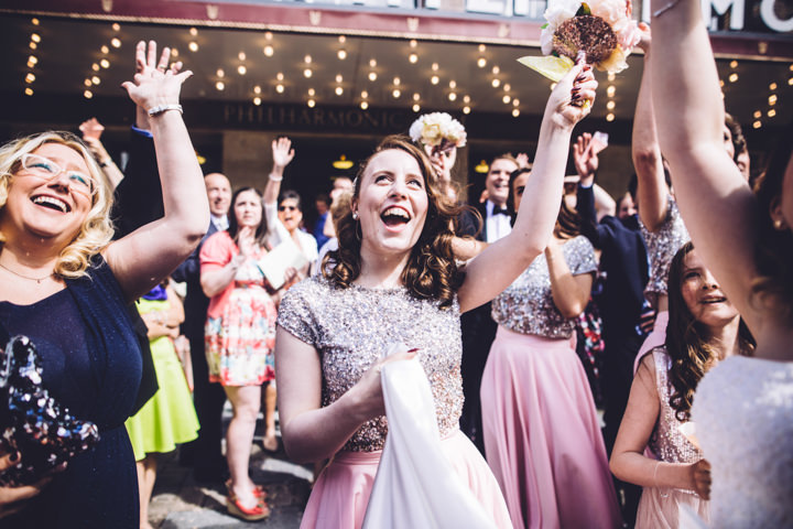 James and Caroline's Glitter and Geometrics Liverpool Wedding by Clara Cooper Photography