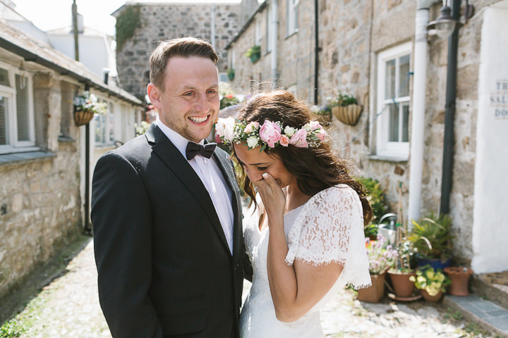 Rebecca and Walter's Beautiful Boho Cornwall Elopement by Debs Ivelja Photography