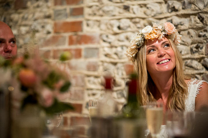 Lauren and Adam's Stylish Boho Inspired West Sussex Barn Wedding by Matt Parry