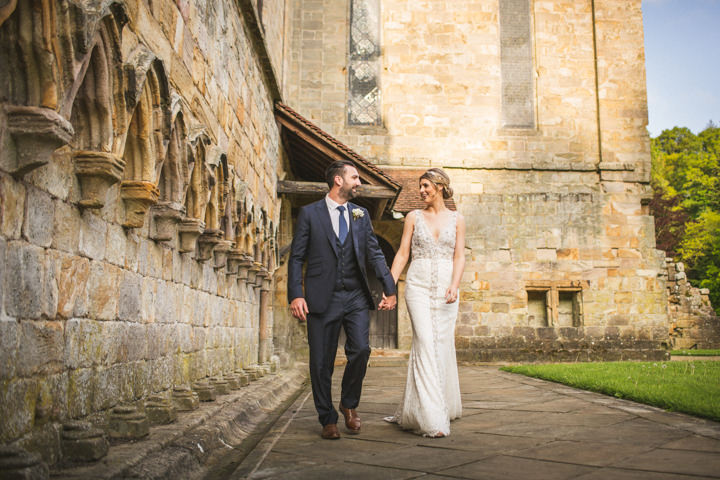 Jamie-Lee and Daniel's Elegant White and Gold Tipi Wedding in Northumberland by Andy Hudson Photography