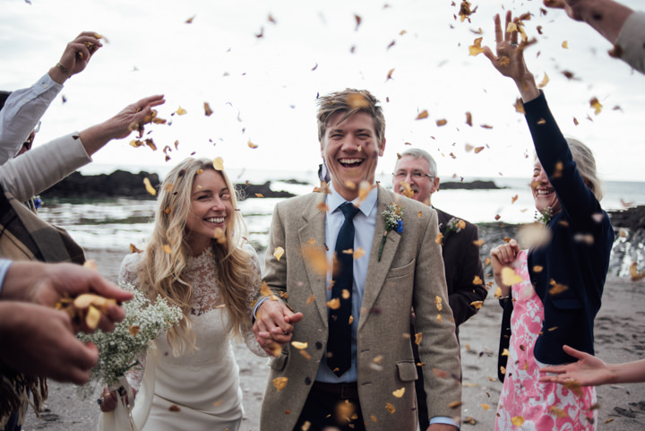 Angus and Davina's Intimate Devon Beach Wedding Planned in 3 Days! by Liberty Pearl Photography
