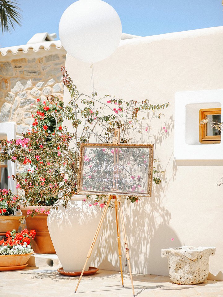 Bright and Beautiful Sun Filled Ibiza Wedding by Belle and Beau with an outdoor ceremony, BBQ and a homemade dress