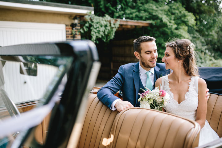 Giles and Harriet's Pretty Pastel Back Garden Wedding in Kent by Parkershots