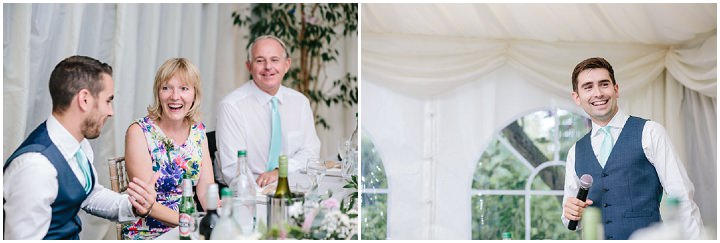 Giles and Harriet's Pretty Pastel Back Garden Wedding in Kent by Parkershots