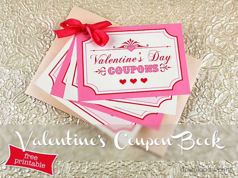 FREE Valentines Download – Valentines Coupon Book