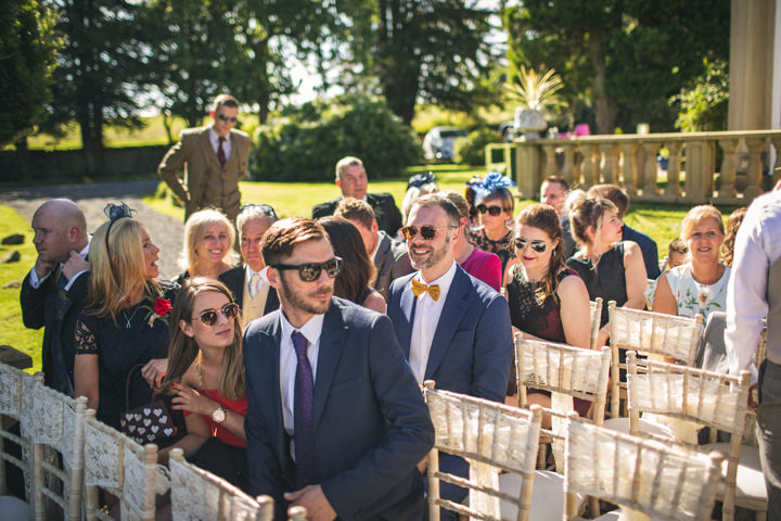 Northumberland Meets Australia Rustic Outdoor Wedding by Andy Hudson Photography with sunflowers and kilts