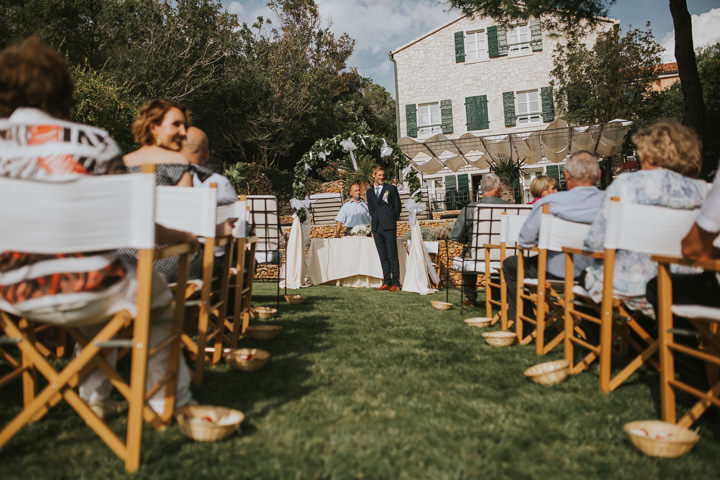 Beautifully Natural and Sun Filled Wedding in Croatia, with a gorgeous outdoor ceremony by Vladamir Mudrovcic