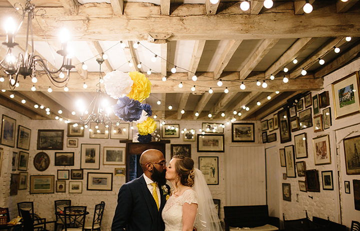 'Dinosaurs and Daisy's' North Wales Wedding by Dan Hough Photography with a yellow and blue colour scheme and lots of homemade details