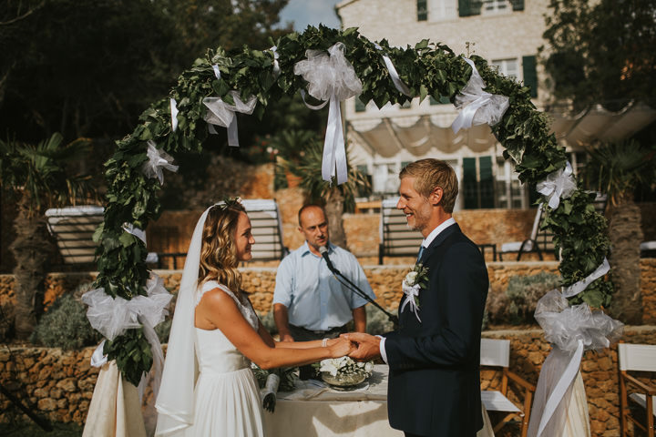 Beautifully Natural and Sun Filled Wedding in Croatia, with a gorgeous outdoor ceremony by Vladamir Mudrovcic