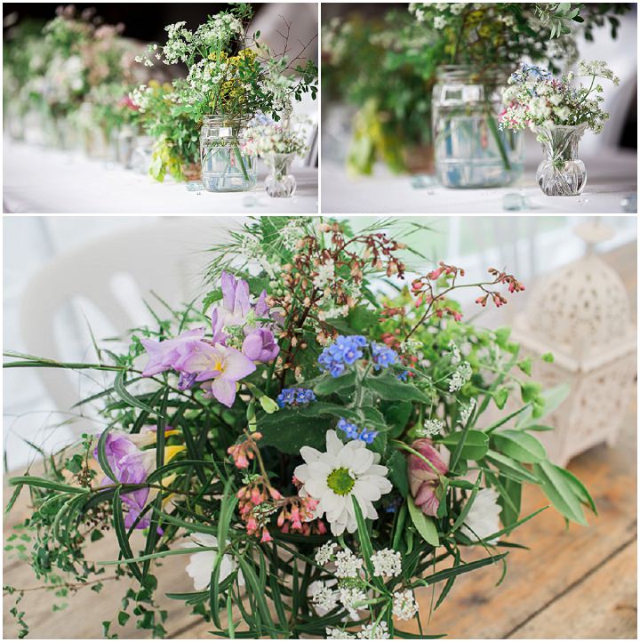  DIY Mismatched Rainbow Wedding in Cambridgeshire by Sophie Howard Photography, with home grown flowers