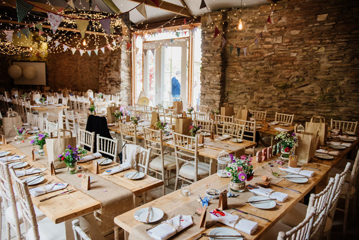Relaxed Homemade Festival Wedding in Devon by Fiona Walsh Photography with colourful details and homegrown flowers