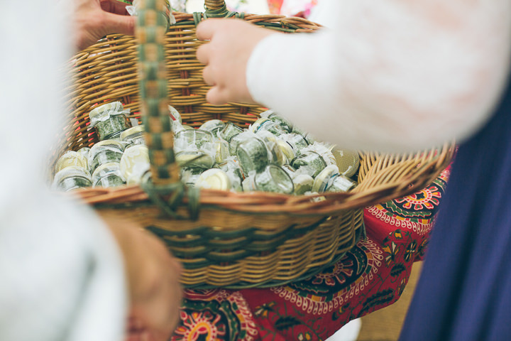 Free Spirited Outdoor Meadow Wedding by Larissa Joice Photography, with flags, wild flowers and a picnic