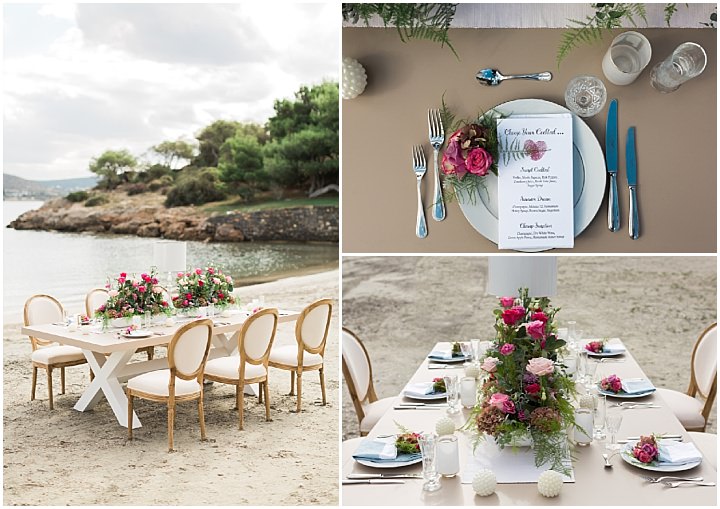 Romantic Athens Riviera Beach Wedding Inspiration