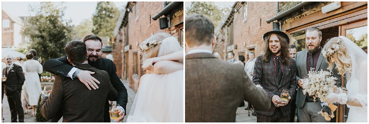 Earthy and Rustic Autumn Wedding by French Connection Photography, with dried flowers, tattoos all planned in 4 months.