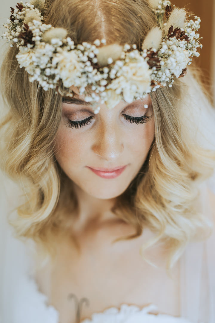 Earthy and Rustic Autumn Wedding by French Connection Photography, with dried flowers, tattoos all planned in 4 months.