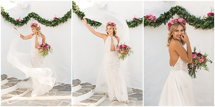 Romantic Athens Riviera Beach Wedding Inspiration