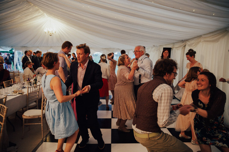 Handmade Vintage loving Back Garden Wedding in North Yorkshire by Patrick Phillips with a handmade dress and homegrown flowers.