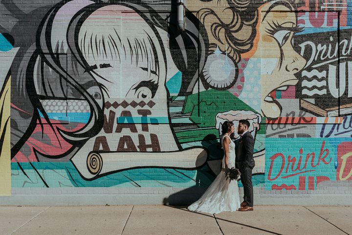 Gritty Chicago City Wedding by Roni Rose Photography